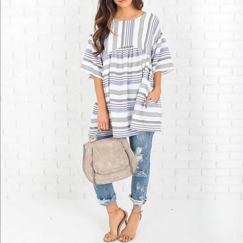 Everette pocketed babydoll tunic!